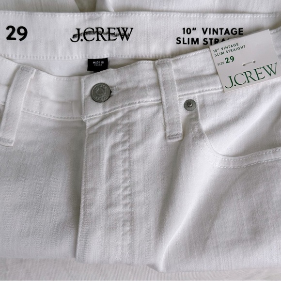 J. Crew White Straight Leg Jeans - Picture 5 of 5